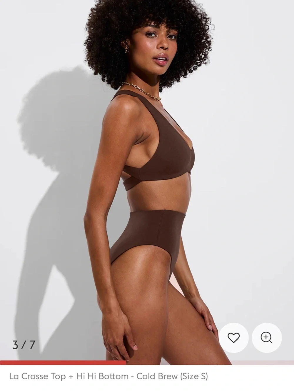 Newest season! Left On Friday Hi Hi Bikini bottom in cold brew size xsmall